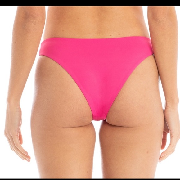 Tavik Jaclyn Moderate Swim Bottom Fuchsia/Cherry Tomato - Picture 3 of 6